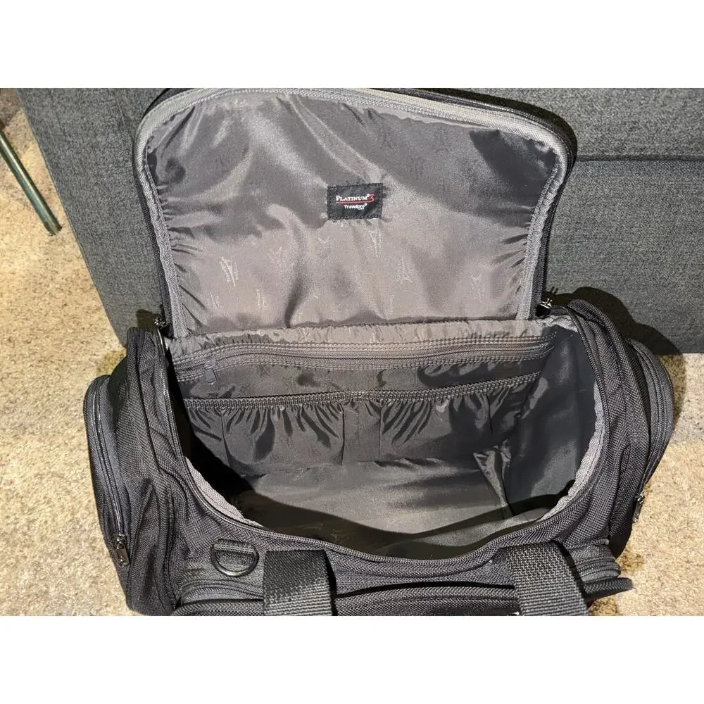TravelPro Platinum 3 Cabin Tote Duffle Carry On Bag Weekender Shoulder Bag Black